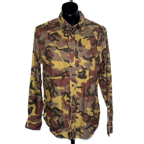 The Modern Oxford Gap Size Small Camouflage Men's Button Down - Picture 3 of 6